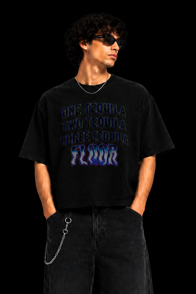 TEQUILA Cropped Boxy Fit Tee