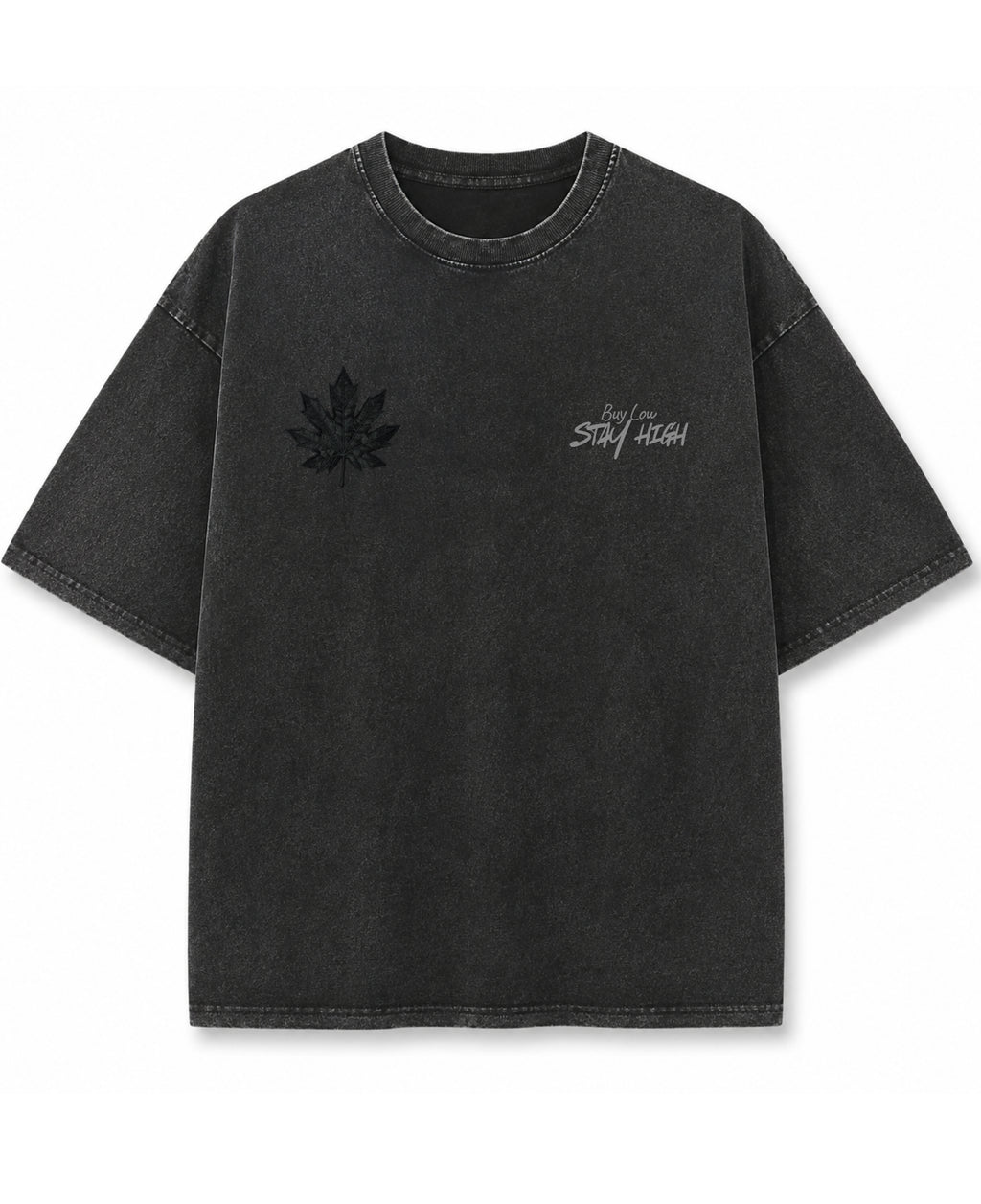 Vintage Fade Wash Oversized T-shirt Front Design