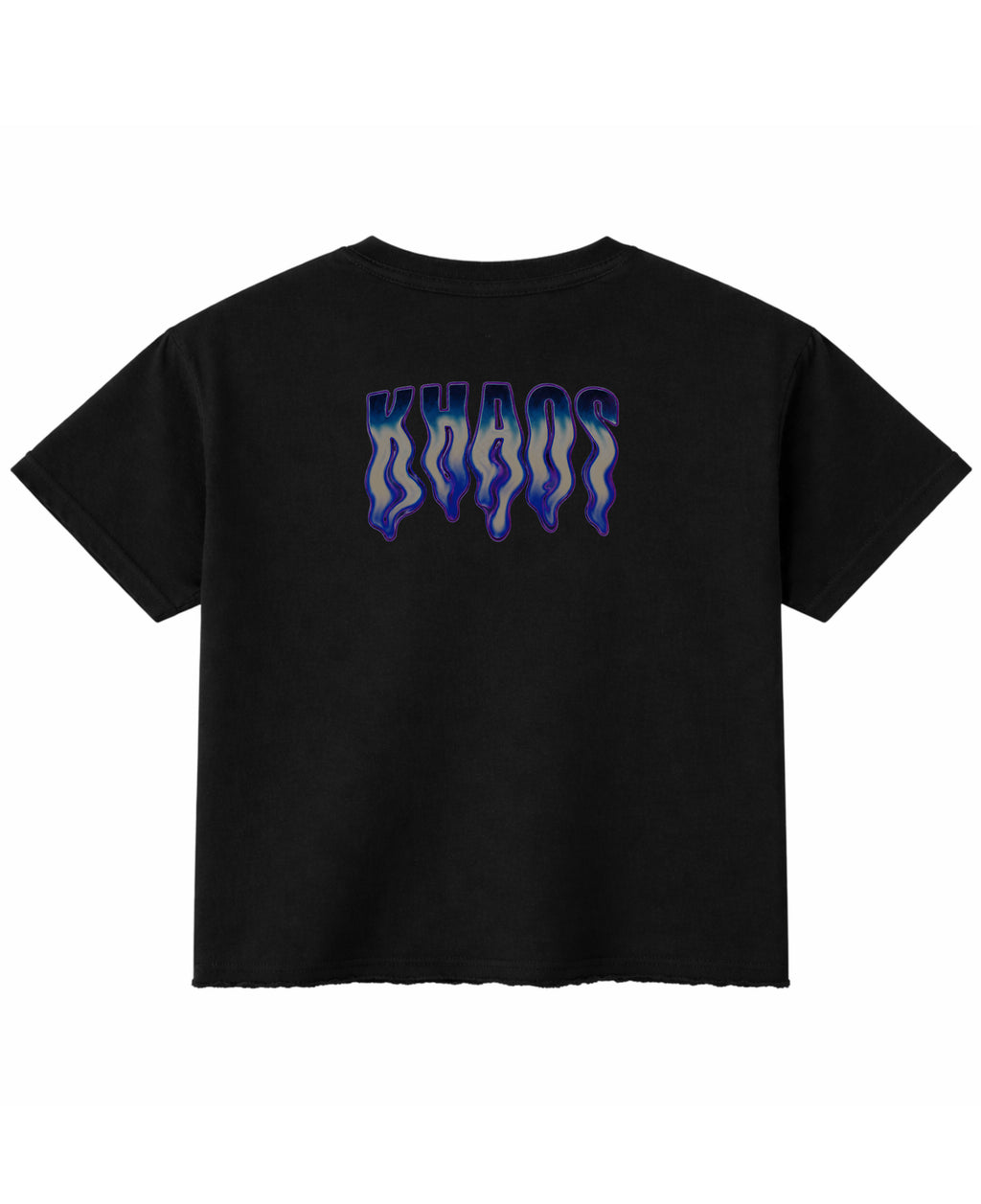 Black Boxy Fit T-shirt Back Design