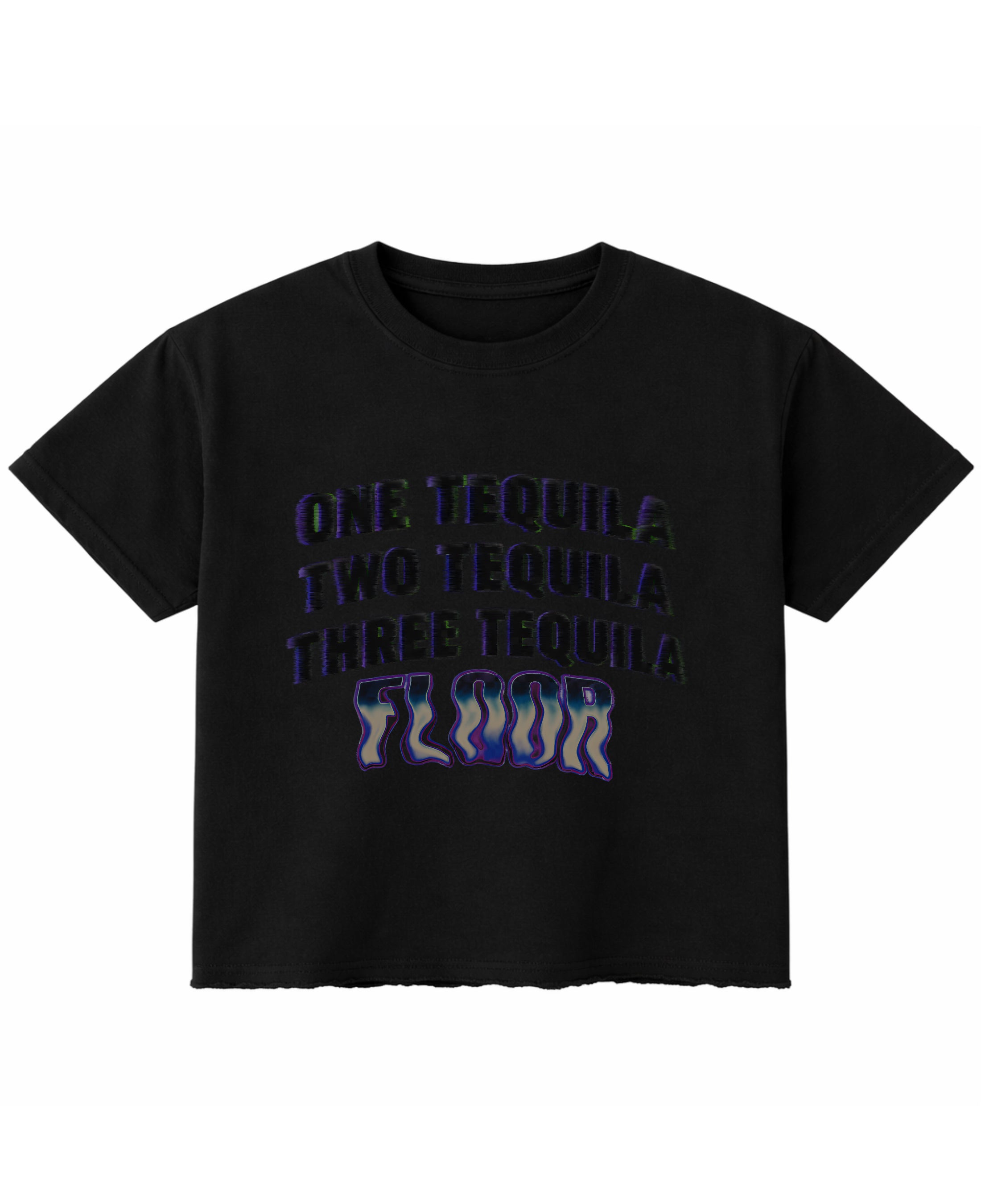 Black Boxy Fit T-shirt Front Design