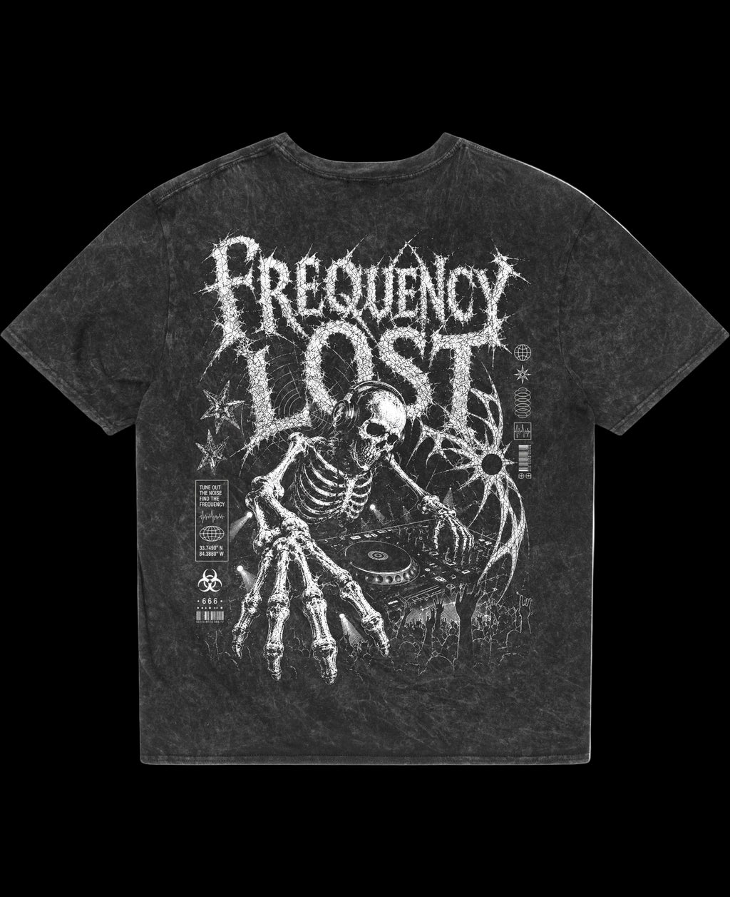 Acidwash Oversized T-shirt Back Design