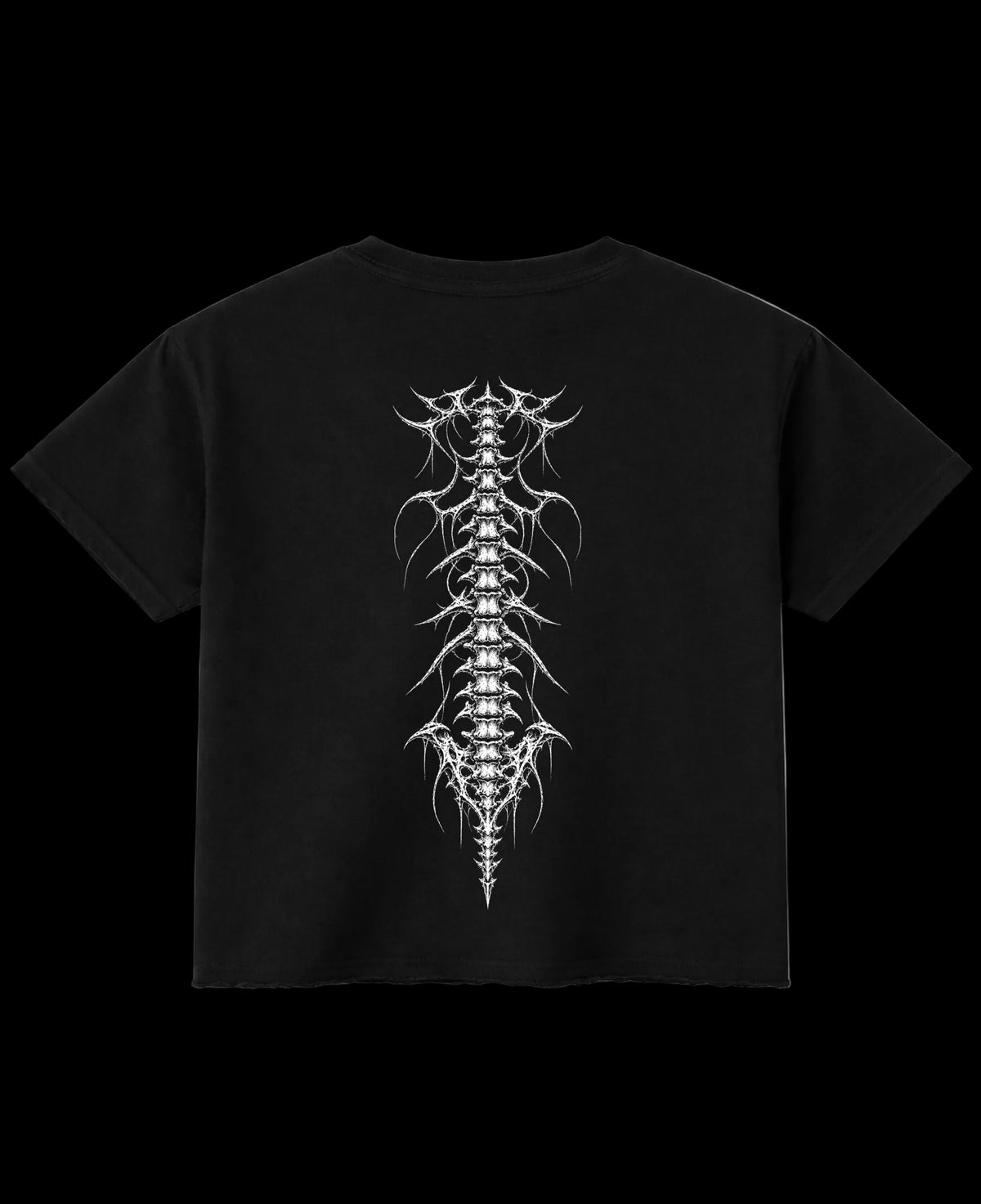 Black Boxy Fit T-shirt Back Design