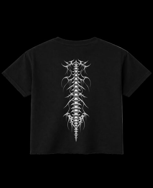Black Boxy Fit T-shirt Back Design
