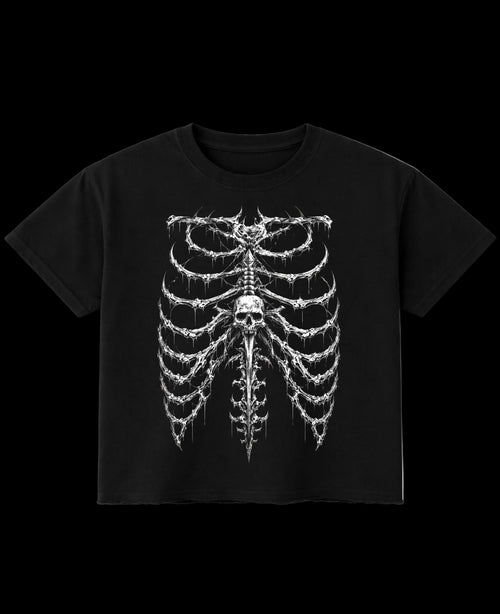 Black Boxy Fit T-shirt Front Design